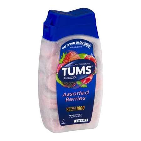 TUMS Tums Ultra Strength Assorted Berries Tablets 72 Tablets, PK24 074650D